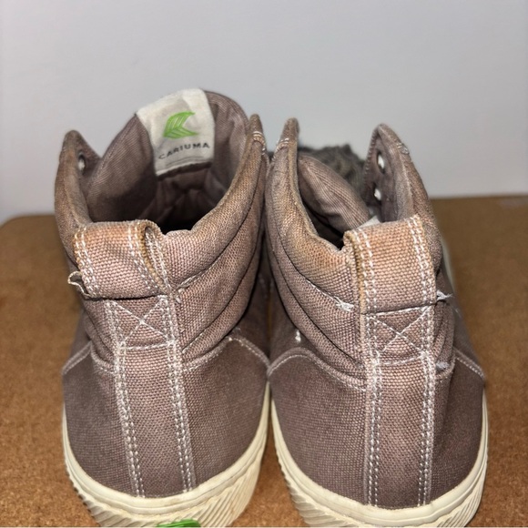 Cariuma Pantone Unisex Beige Tan High-Top Sneakers Men's 6.5 Women's 8 Lace Up - Picture 13 of 14
